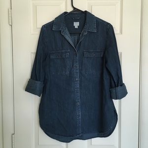 A New Day Jean Button Up Top